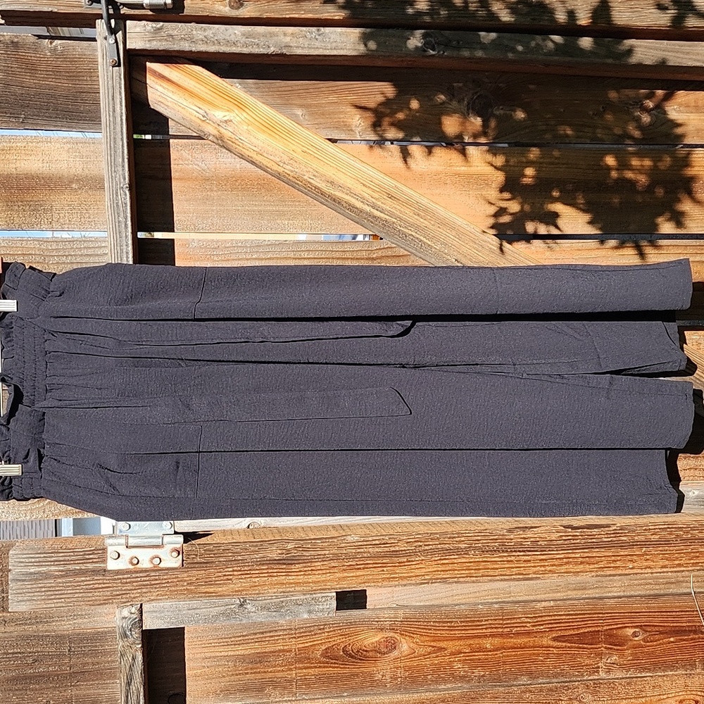 New Black Wide Leg Pants, NWT, Sz. Medium - Picture 2 of 10